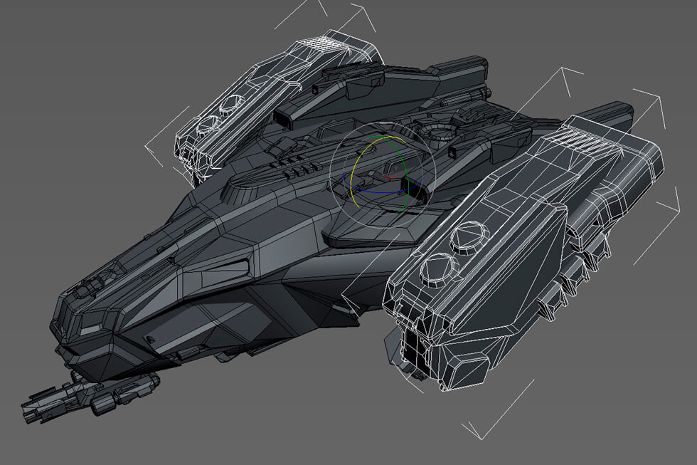 Anshar Online spaceships: 3D Modeling finished.